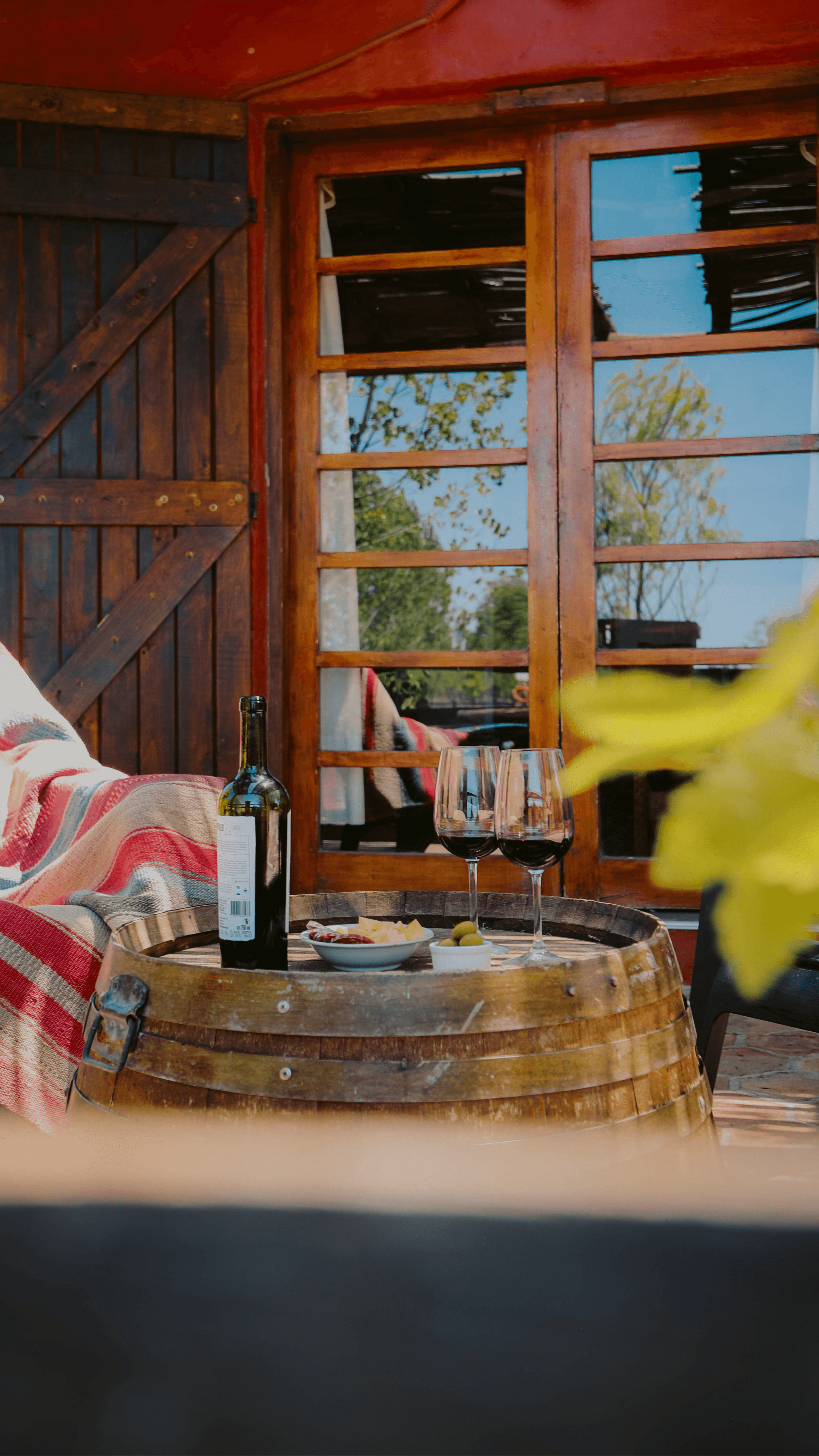 Cabaña 2 para parejas con galería y parrilla — Finca Silvestre San Rafael Mendoza